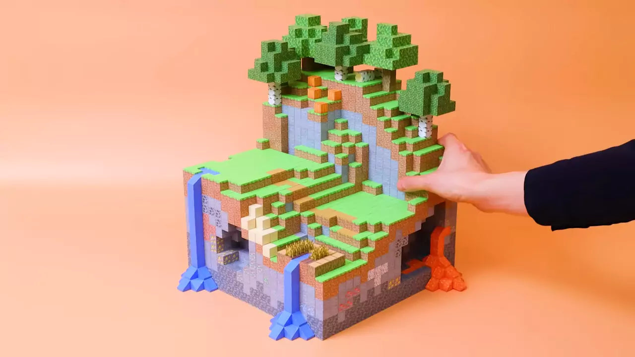 Blocs Magnétiques Minecraft à construire à la main