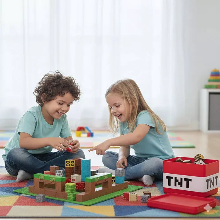 Jeux blocs Minecraft aimanté CortexKids