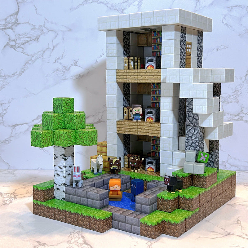 Construction de blocs Magnétiques Minecraft